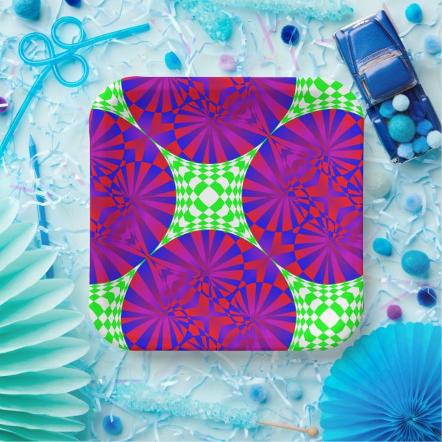 Plato De Papel Dimensiones dobladas por Kenneth Yoncich (Fiesta)