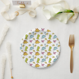 Plato De Papel Dino