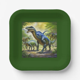Plato De Papel Dino Jungle Adventure