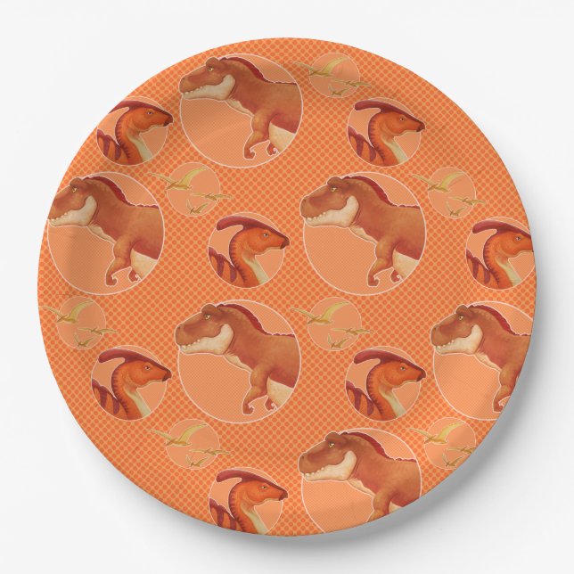 Plato De Papel Dino Plates & Bowls (Anverso)