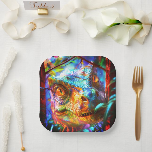 Plato De Papel Dinosaurio (Boda)