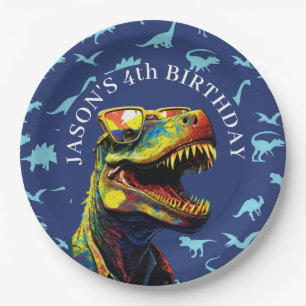 Plato De Papel dinosaurio: Un buen momento para hacer ruido