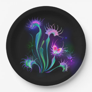 Plato De Papel Dionaea resplandeciente