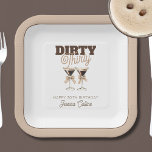Plato De Papel Dirty Thirty Espresso Cocktail 30th Birthday Fiest<br><div class="desc">Sucio Treinta Espresso Cocktail 300th Birthday Fiesta Paper Plates por su diseño moderno en marrón, beige y blanco con un encantador ilustracion acuarela de dos vasos de martini espresso adornado con arcos. Una combinación de tipos de letra, sans serif y sans serif crea un diseño tipográfico elegante, con el tema...</div>