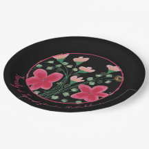 Diseñador artístico con flores rosas