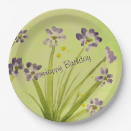 Plato De Papel Diseñador de acuarelas de gran tamaño