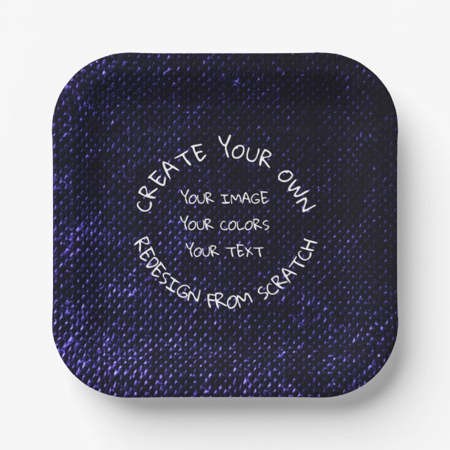 Plato De Papel Diseñar este Personalizable completo (Anverso)