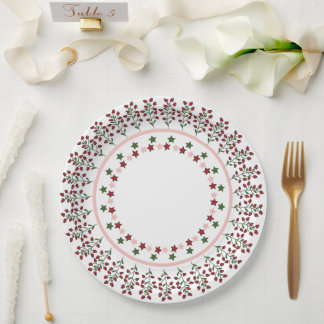 Plato De Papel Diseño alegre y de estrellas