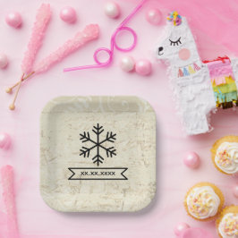Plato De Papel Diseño de acento de dormitorio personalizable cont