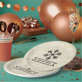 Plato De Papel Diseño de acento de dormitorio personalizable cont