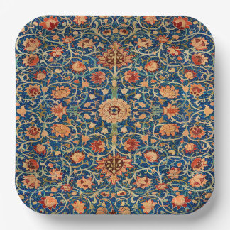 Plato De Papel Diseño de alfombra de William Morris