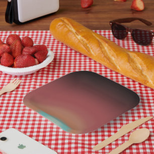 Plato De Papel Diseño de arte arcoiris en el suroeste del suroest