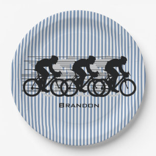 Plato De Papel Diseño de bandas ciclistas