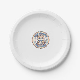Plato De Papel Diseño de camiseta de gato de peluche de juguete -