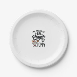 Plato De Papel Diseño de camiseta Me llaman Poppy jugador favorit