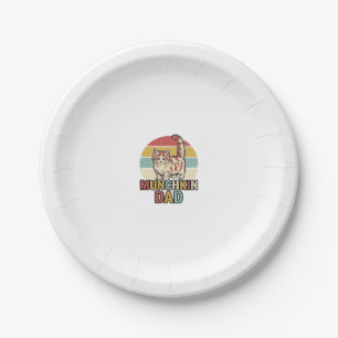 Plato De Papel Diseño de camiseta vectorial para papá Munchkin am