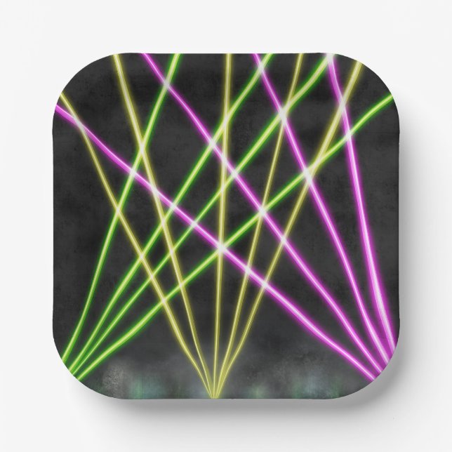 Plato De Papel Diseño de conciertos y festivales (Anverso)