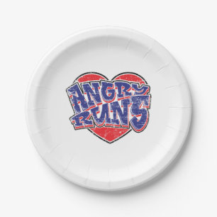 Plato De Papel Diseño de fans de Angry Runs v2