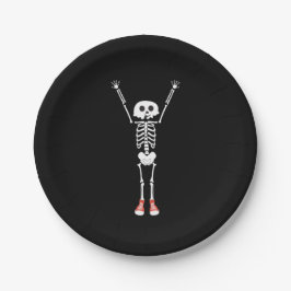 Plato De Papel Diseño de Guay Skeleton Halloween