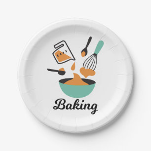 Plato De Papel Diseño De Horca Para Panaderos