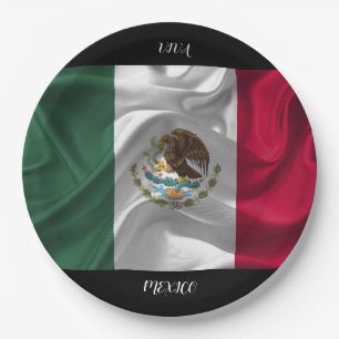Plato De Papel Diseño de la bandera de México de Guay