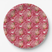 Diseño de patrón feliz día de San Valentín 