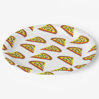 Plato De Papel Diseño de pizzas