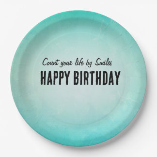 Plato De Papel Diseño de Placas de Papel de Cumpleaños Feliz