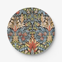 Plato De Papel Diseño de Snakeshead William Morris