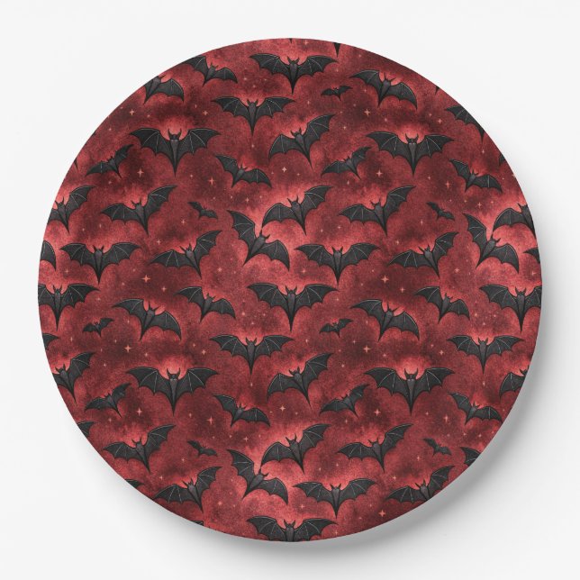 Plato De Papel Diseño de una serie de vampiros 12 (Anverso)