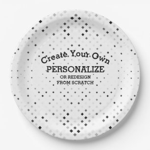 Plato De Papel Diseño desde rajadura -