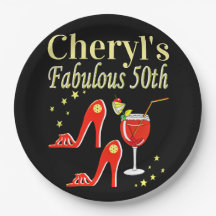 DISEÑO DIVA DE CUMPLEAÑOS 50 ROJOS