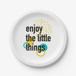 Plato De Papel Diseño divertido y moderno de Enjoy the Lıttle Thi
