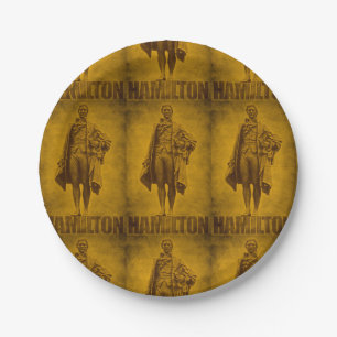 Plato De Papel Diseño escultural de Alexander Hamilton