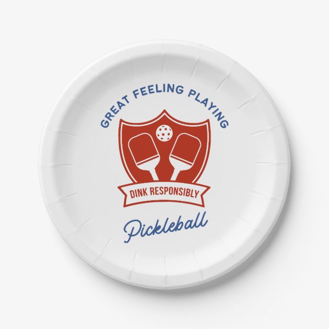 Plato De Papel Diseño genial para jugar al baloncesto (Anverso)