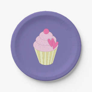 Plato De Papel Diseño illusima Morado