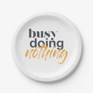 Plato De Papel Diseño moderno, moderno y urbano de Busy Doing Not