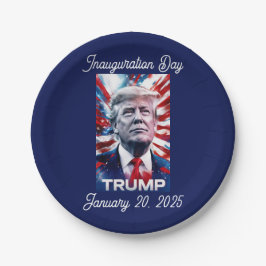 Plato De Papel Diseño patriótico del Personalizable Trump Watch F