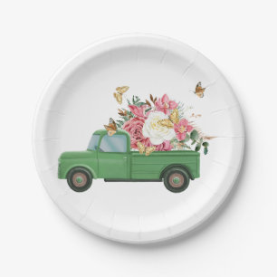 Plato De Papel Diseños de sublimación de flores