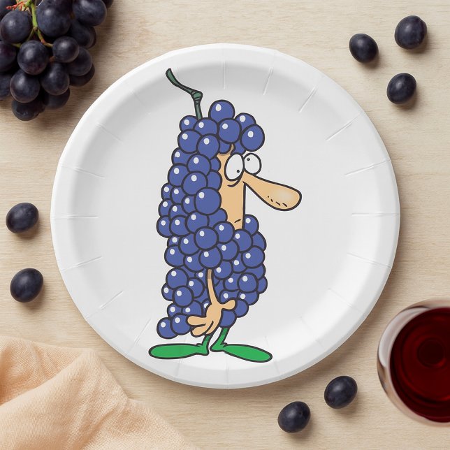 Plato De Papel Disfraz de Uva (Subido por el creador)