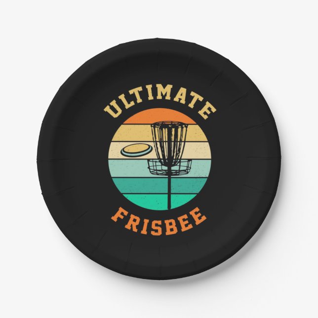 Plato De Papel Disk Golf Ultimate Frisbee (Anverso)