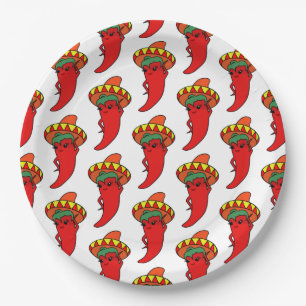 Plato De Papel Diva Caliente Kawaii