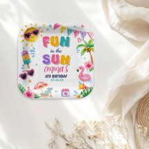 Diversión Bajo El Sol Fiesta De Cumpleaños Tropica