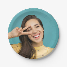 Plato De Papel Diversión Personalizada Tu Cara Personalizado Foto