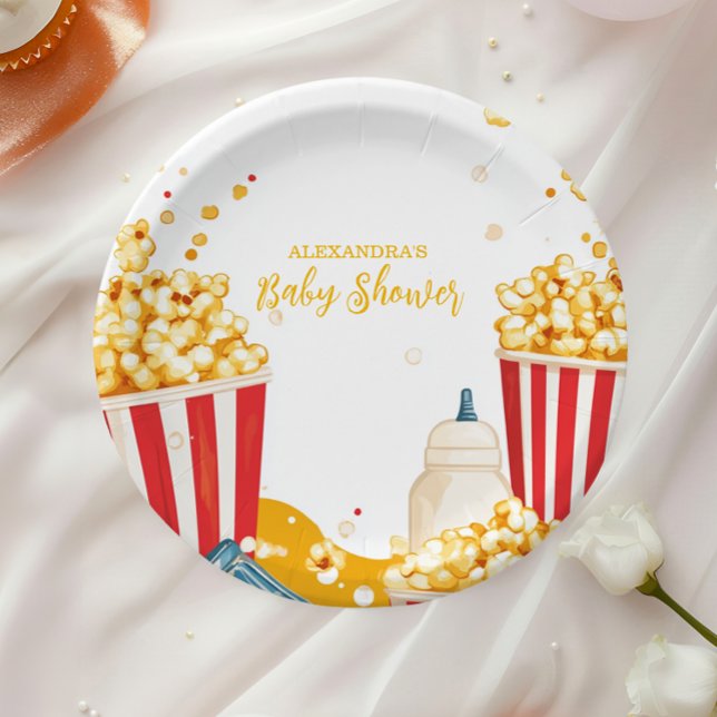 Plato De Papel Divertido listo para usar Baby Shower (Subido por el creador)