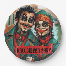 Divertido maquillaje de Halloween Face caricatura 