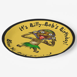 Plato De Papel Divertido Médica de brujas Tiki Fiesta - Personali