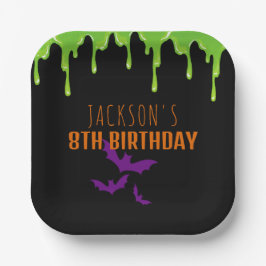 Plato De Papel Divertido Spooky Halloween niños Fiesta de cumplea