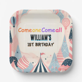 Plato De Papel divertidos niños lindos Carnaval Circo Mostrar pri