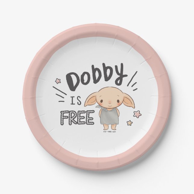 Plato De Papel Dobby es libre (Anverso)